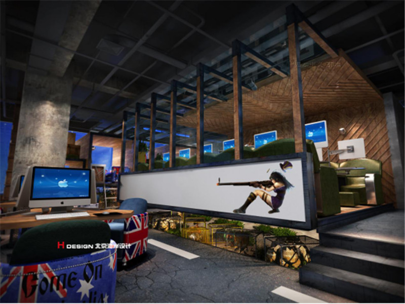 Internet cafe design，