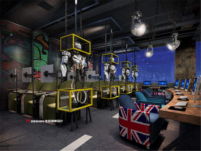 Internet cafe design，