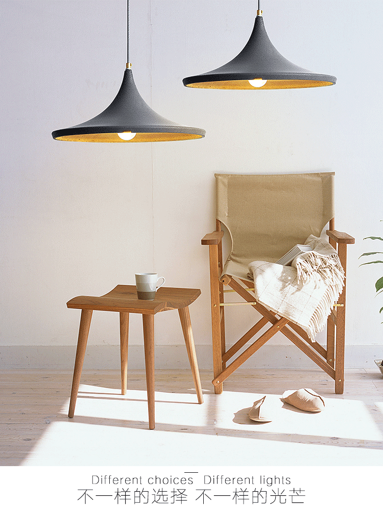 Cement Chandelier，Simple style，Straw hat lamp，Cement lamps，lamps and lanterns，concrete，