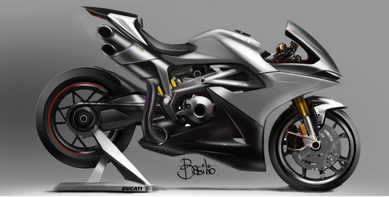 Hand drawn，manuscript，Motorcycle，