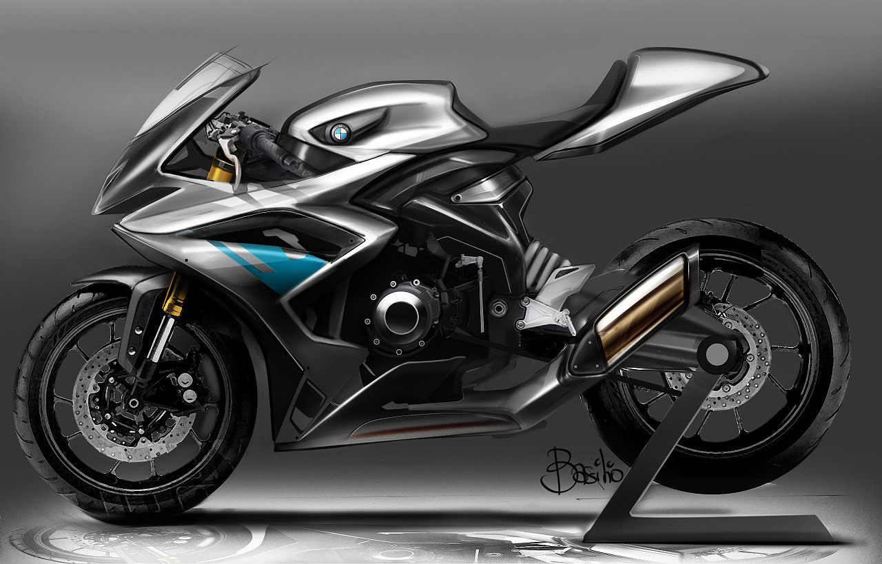 Hand drawn，manuscript，Motorcycle，