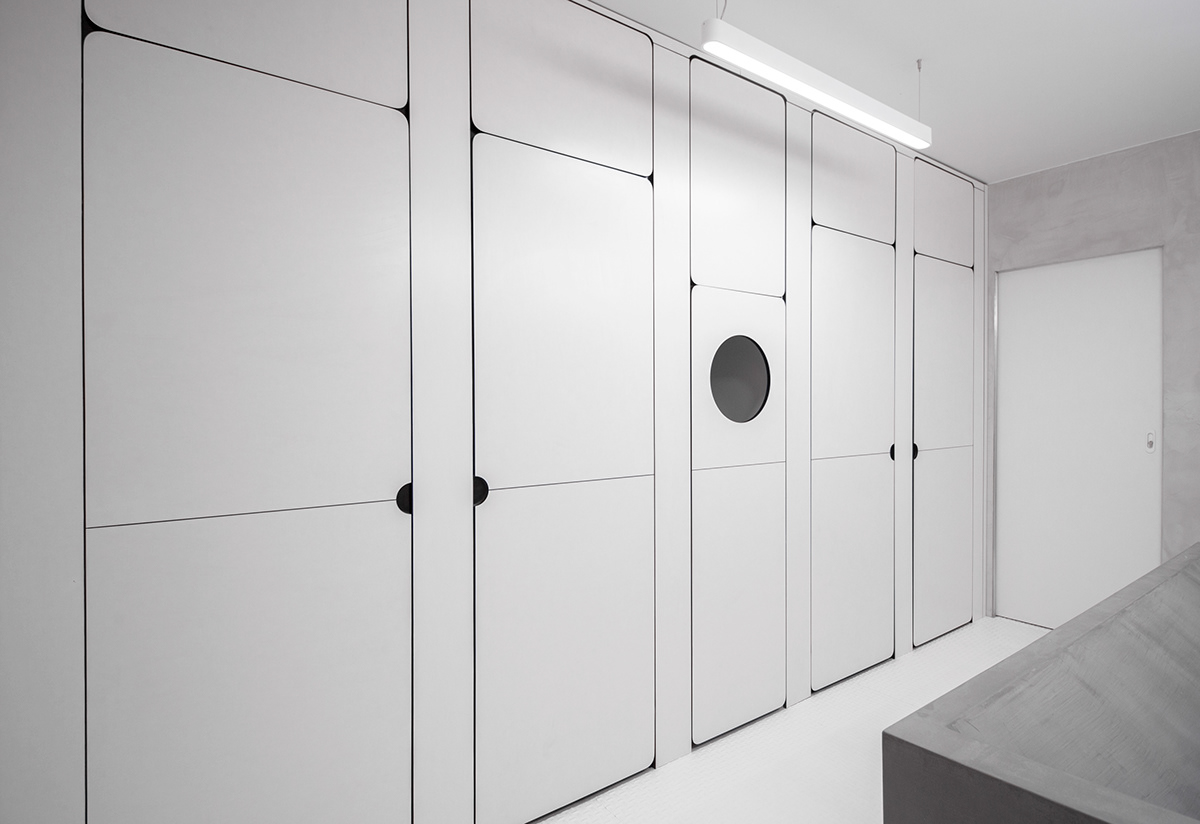 product design，Locker Room，Interior design，Sopron，