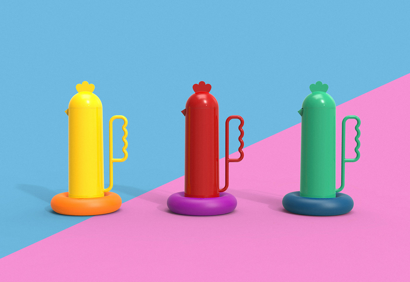 Home Furnishing，kitchen，Bird，chick，kettle，C-kettle，mmmdesign，