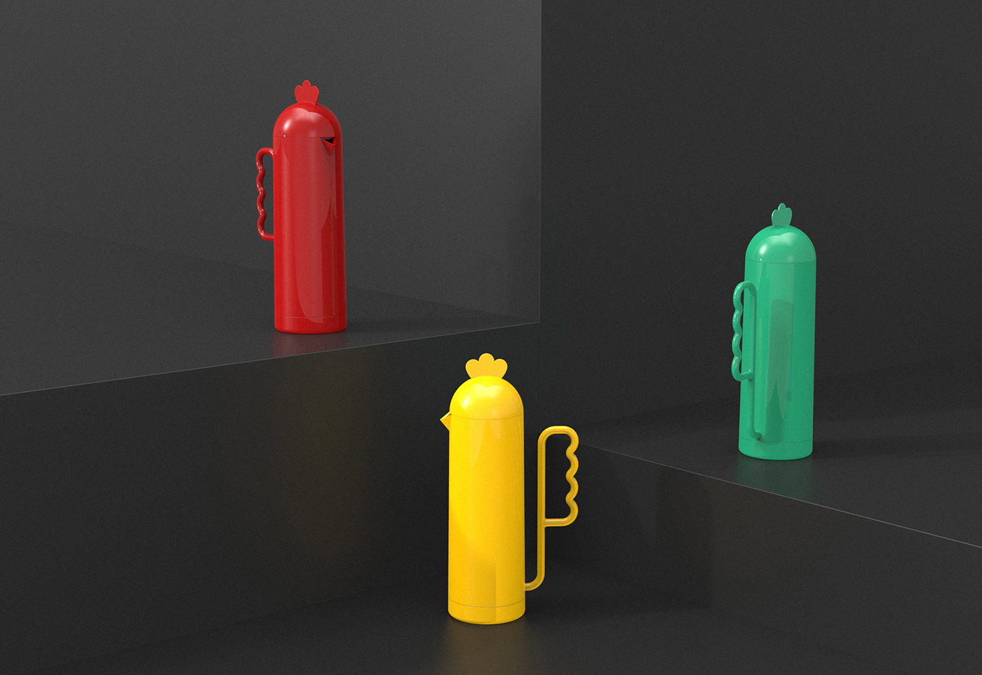 Home Furnishing，kitchen，Bird，chick，kettle，C-kettle，mmmdesign，