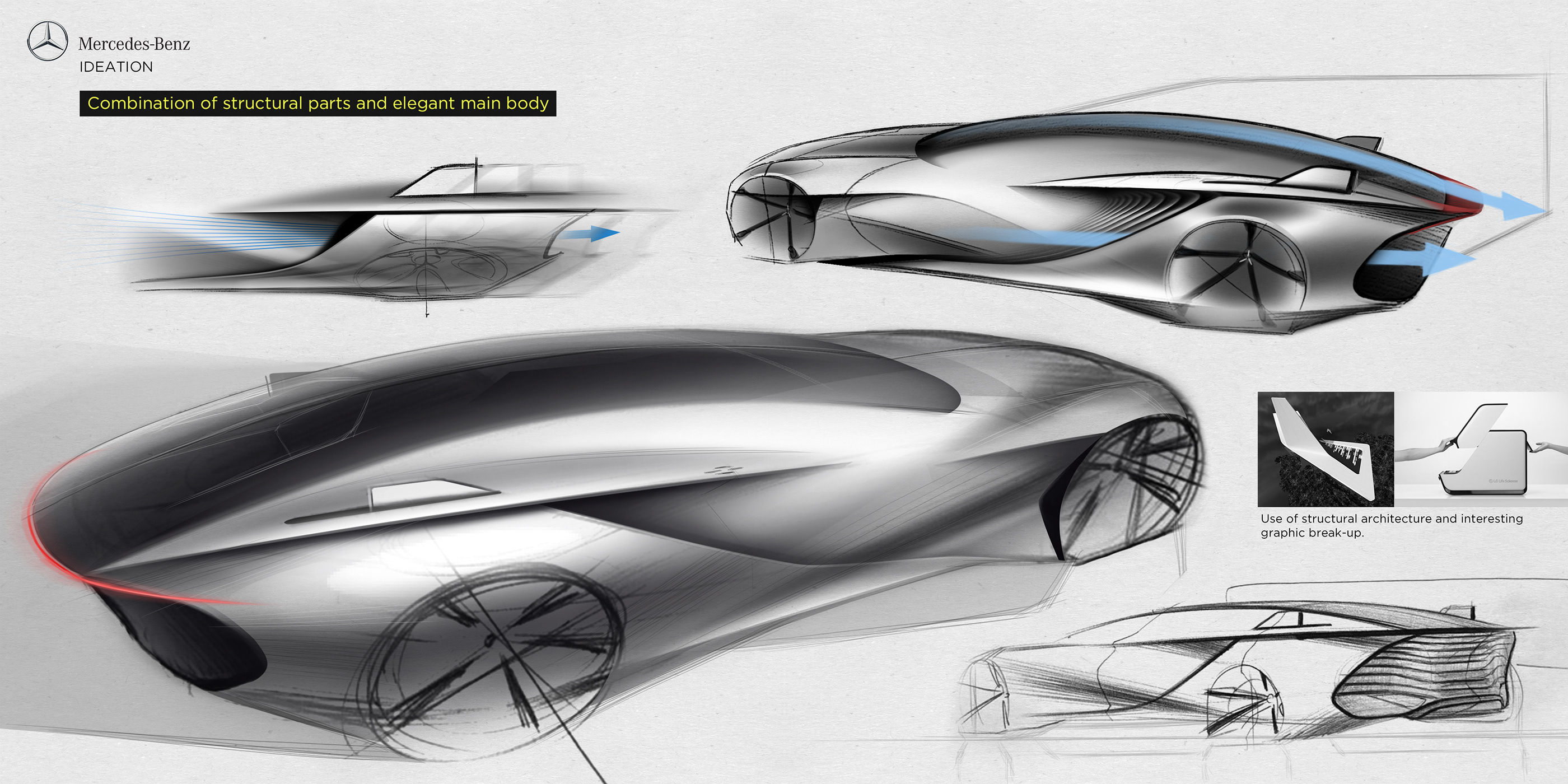 conceptual design，Benz，mercedes，Automobile design，