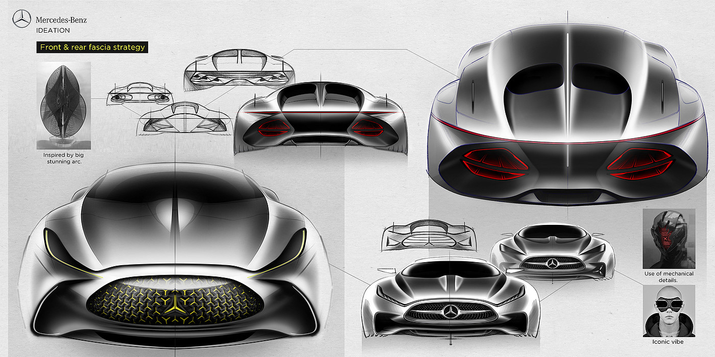 conceptual design，Benz，mercedes，Automobile design，