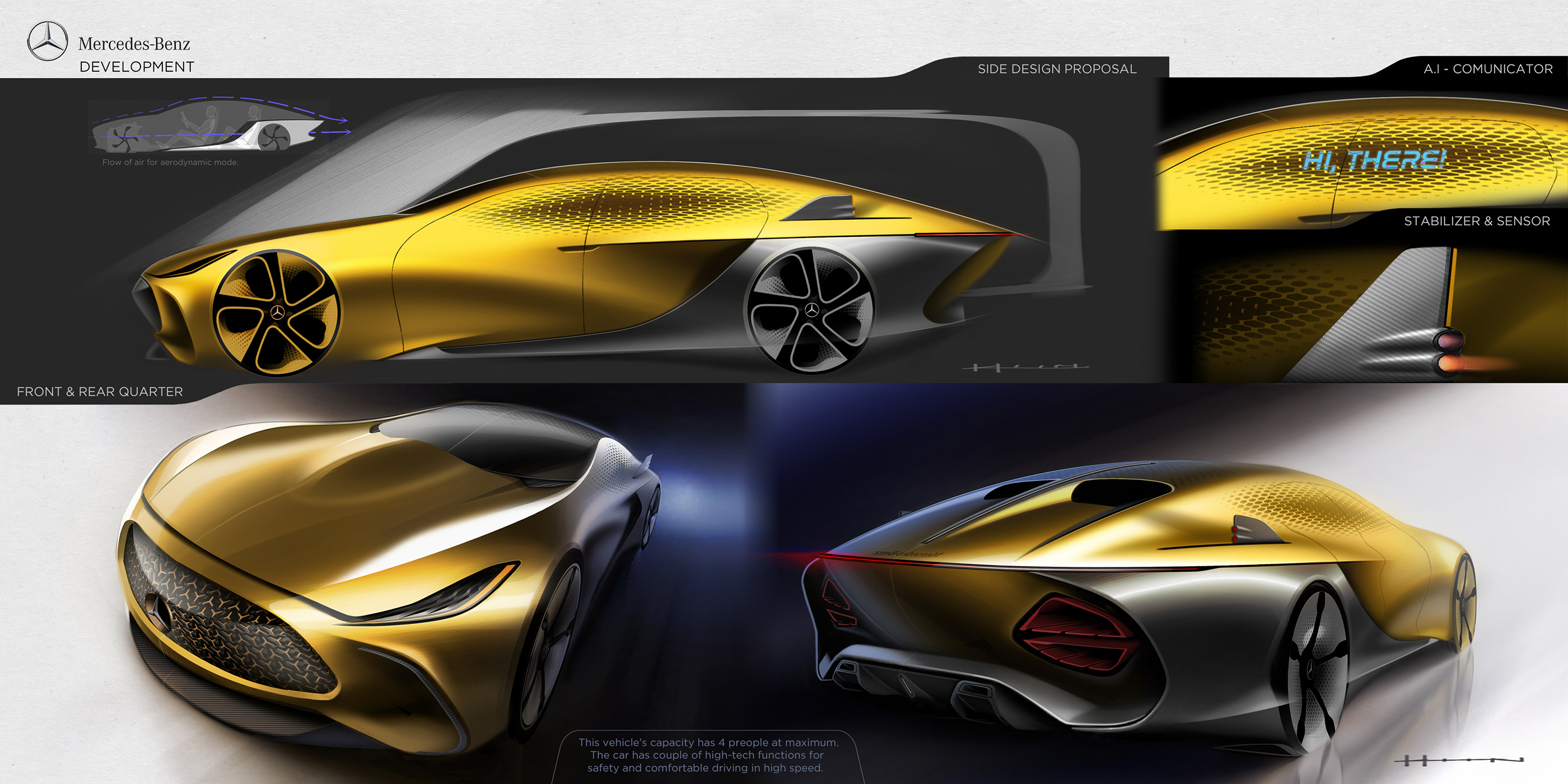 conceptual design，Benz，mercedes，Automobile design，
