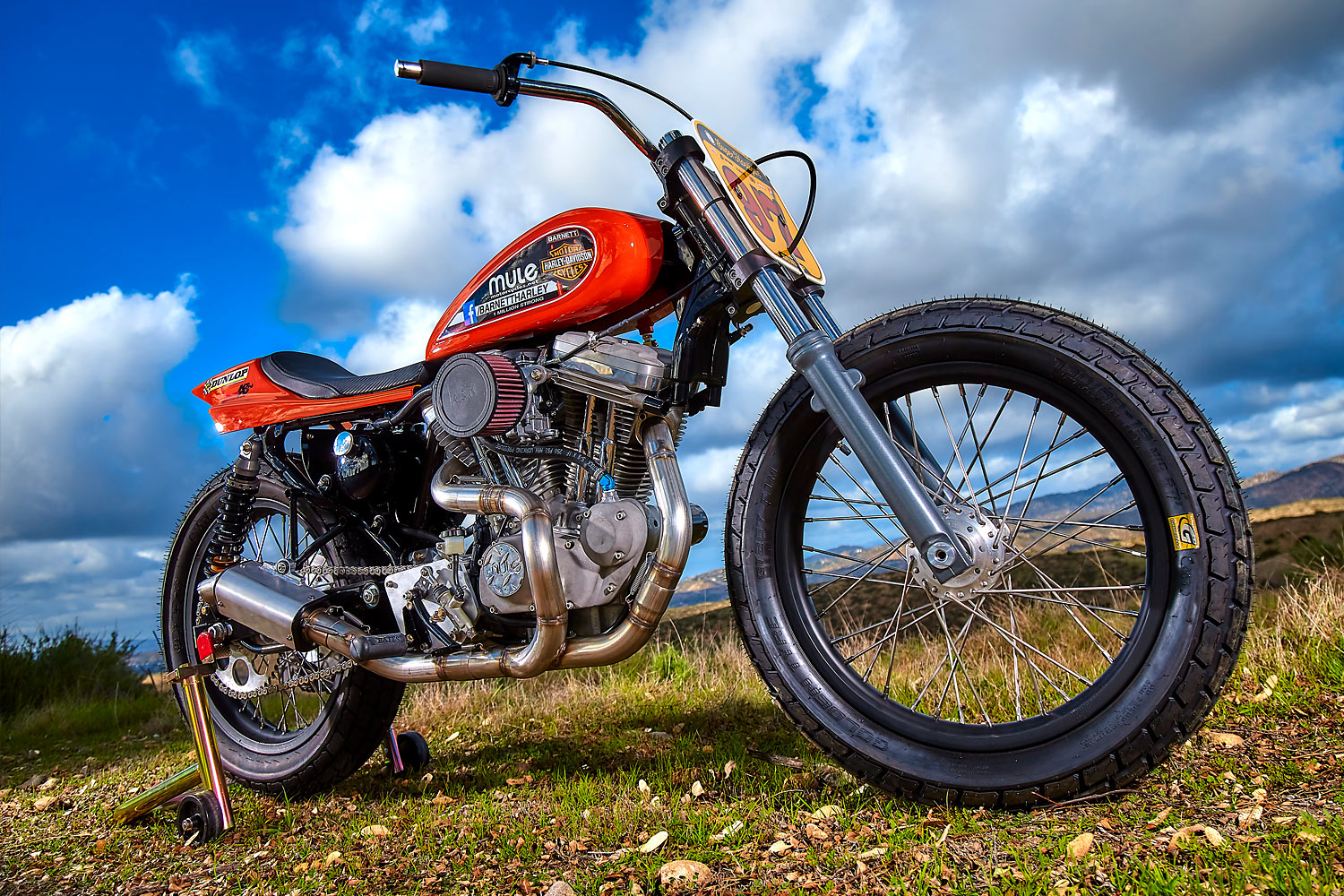 帅到窒息的一款哈雷摩托车改装霸气十足这造型太拉风