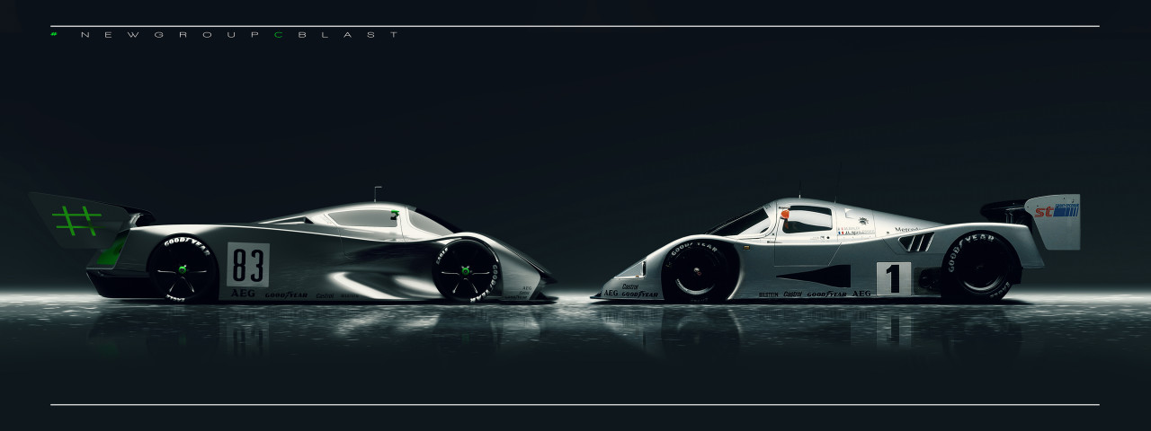 Sports car，streamline，Benz，