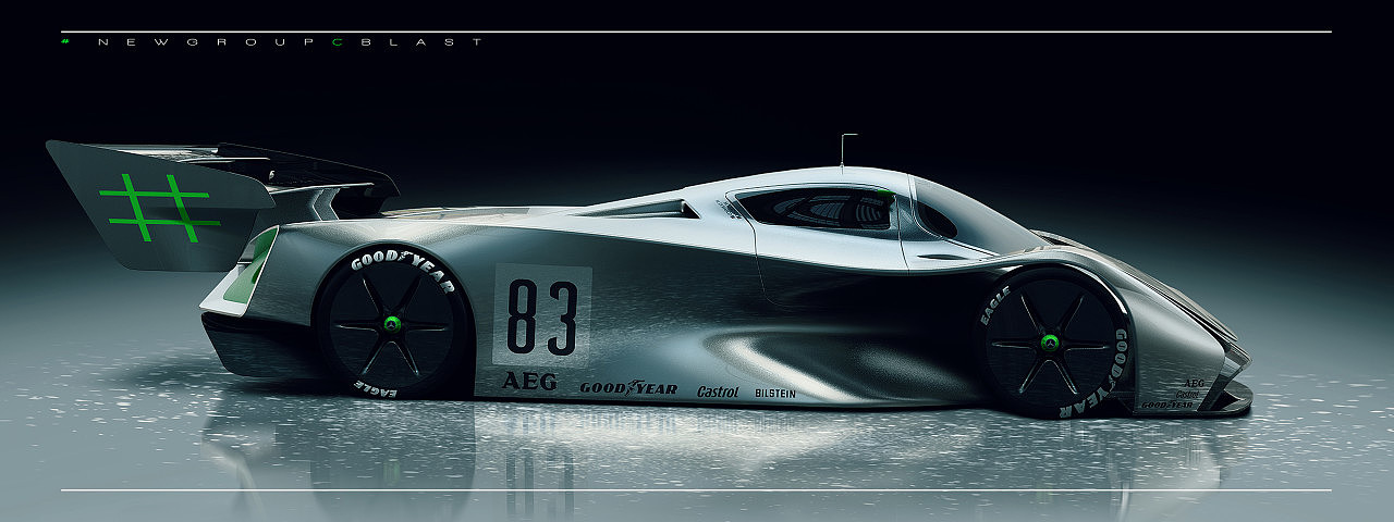 Sports car，streamline，Benz，
