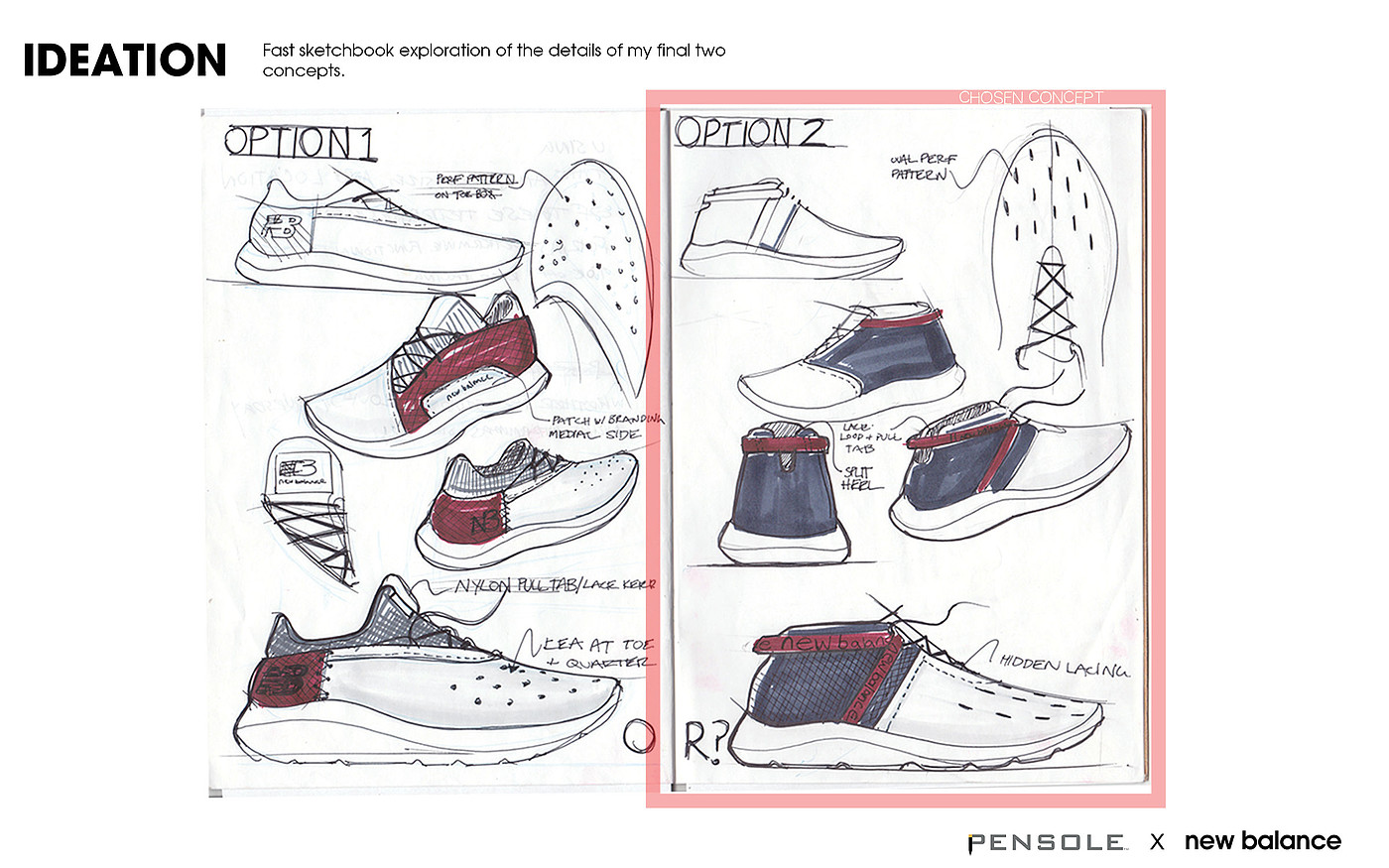 product design，Men's sports shoes，NB，