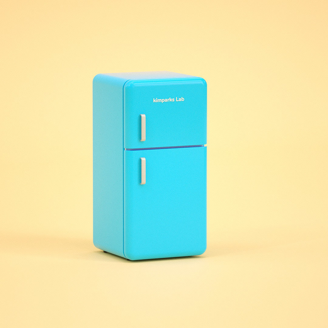 Interesting design，Refrigerator，Cartoon，product design，