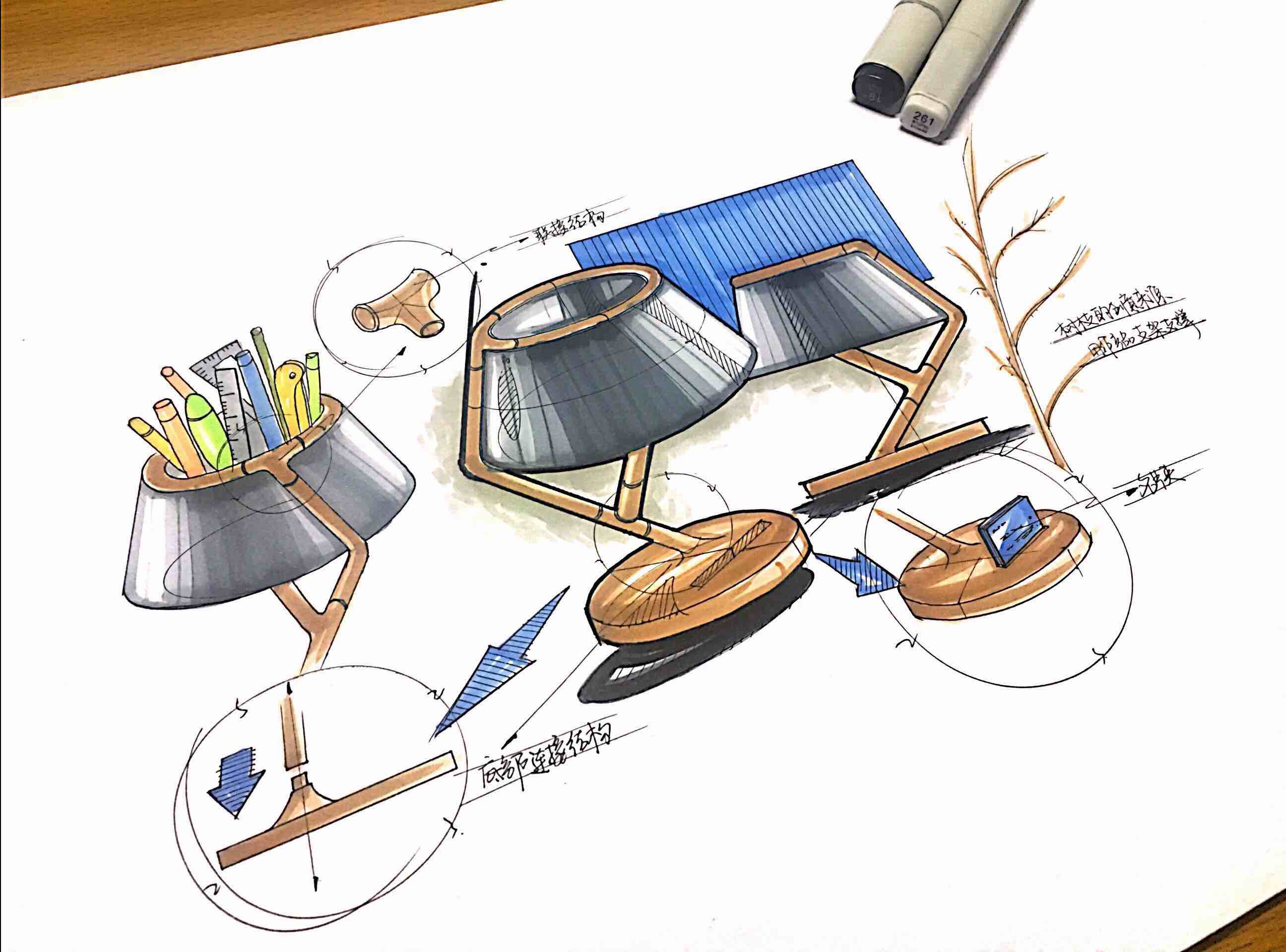 Hand drawn，product design，