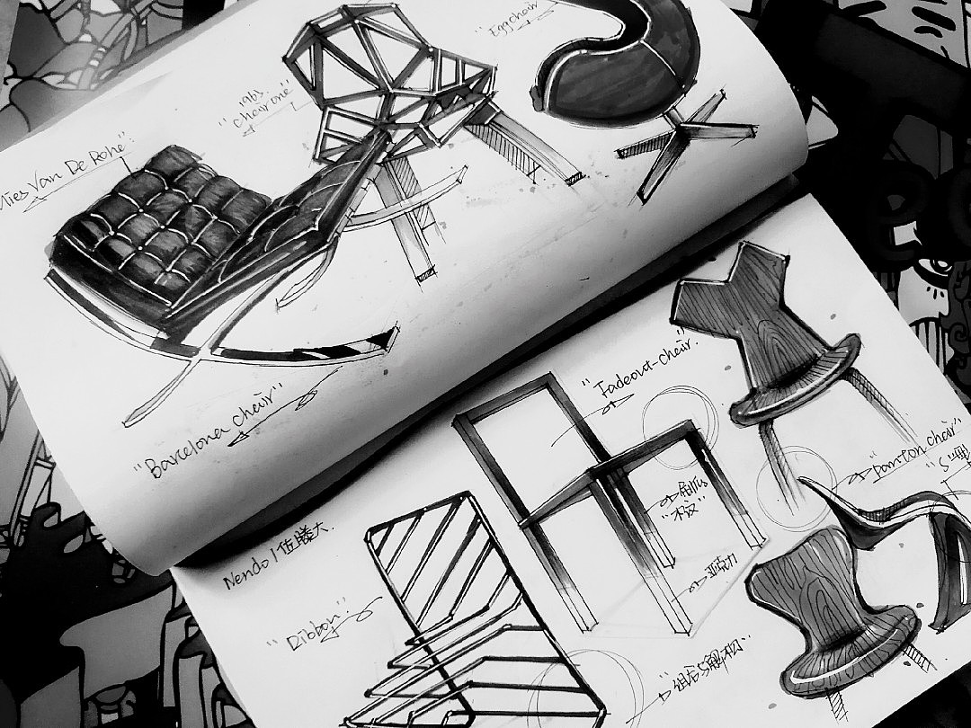 Hand drawn，industrial design，