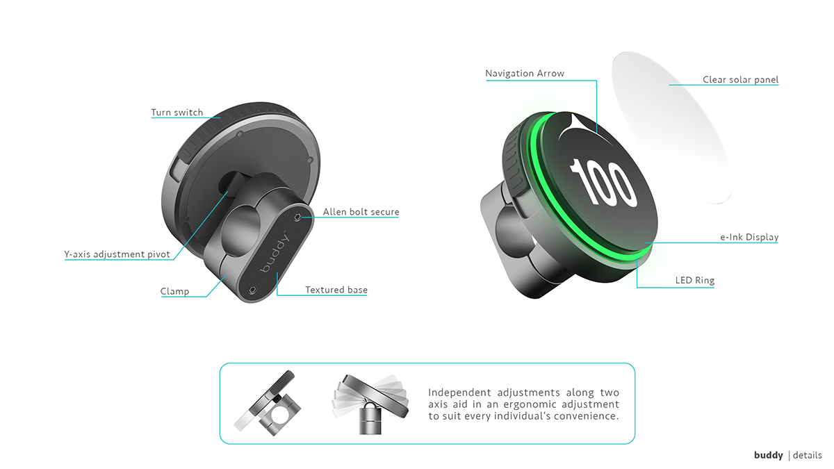 intelligence，Digital，Bicycle navigation system，Buddy，