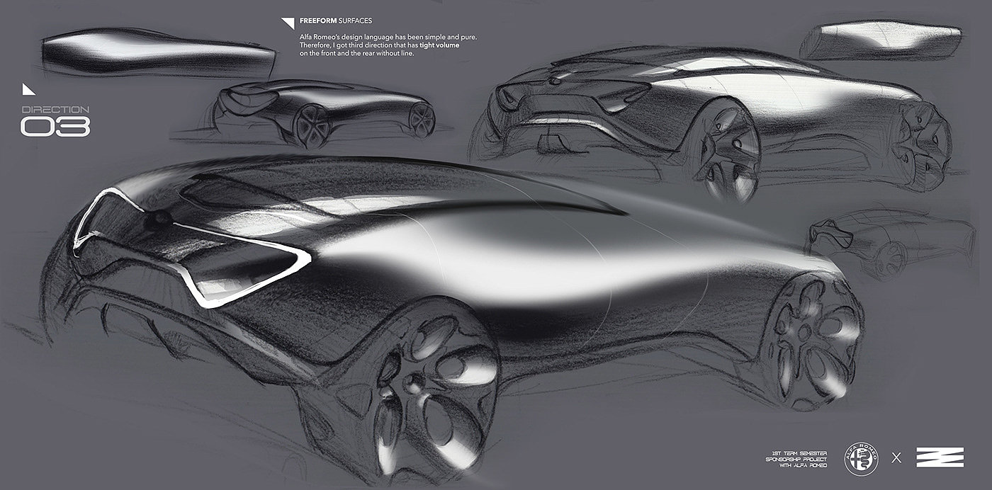 alfa romeo ，Italy，alpha，Alpha Romeo，concept，vehicle，traffic，Dongman Joo，