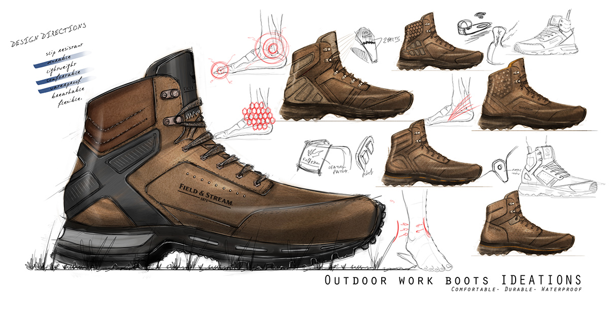 shoes，Wrist watch，sketch，Diacre Nicolas，Hand drawn，draft，