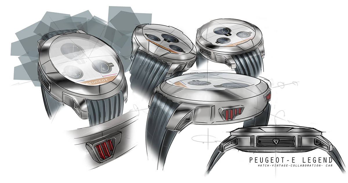 shoes，Wrist watch，sketch，Diacre Nicolas，Hand drawn，draft，