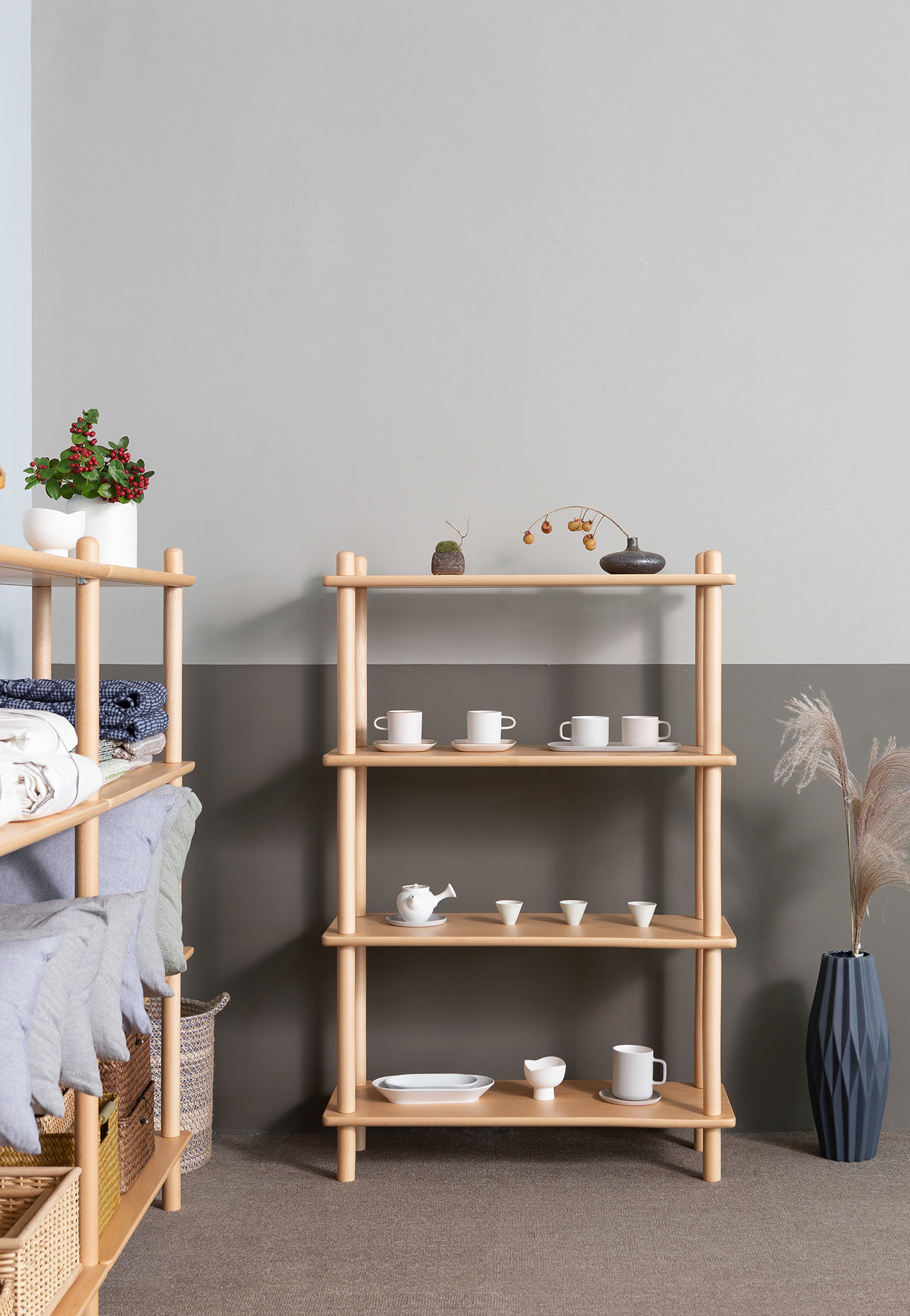 Shelf，Wooden frame，goods shelves，Home Furnishing，Mum，Small platform wood，