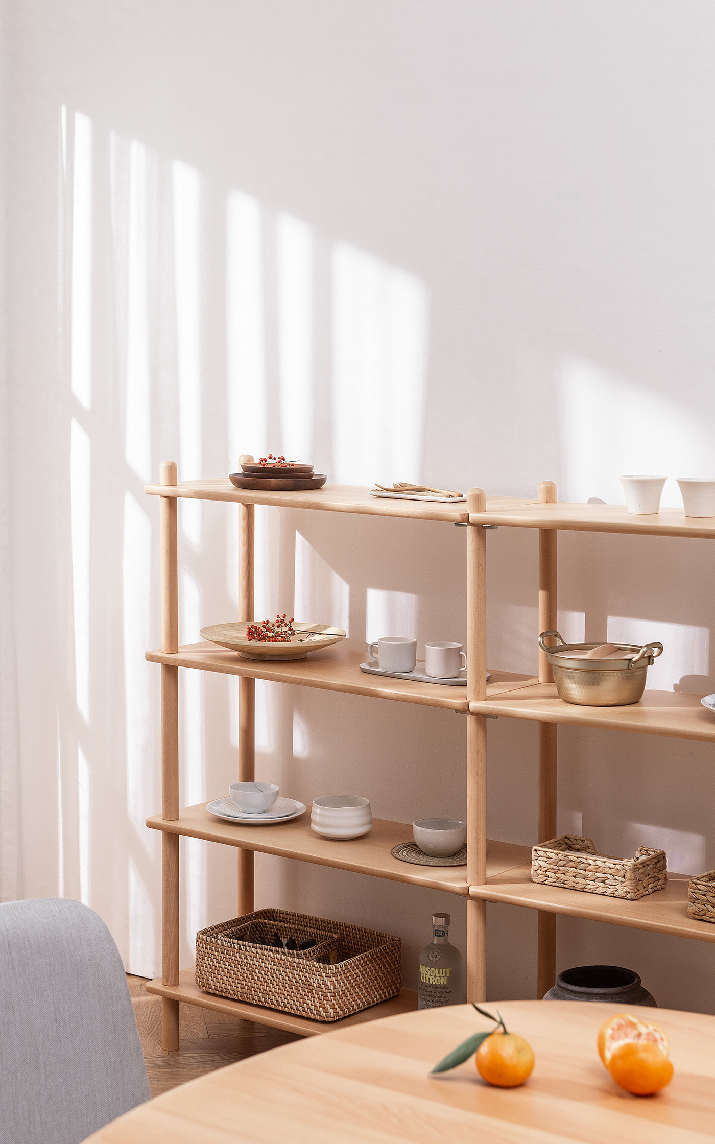 Shelf，Wooden frame，goods shelves，Home Furnishing，Mum，Small platform wood，