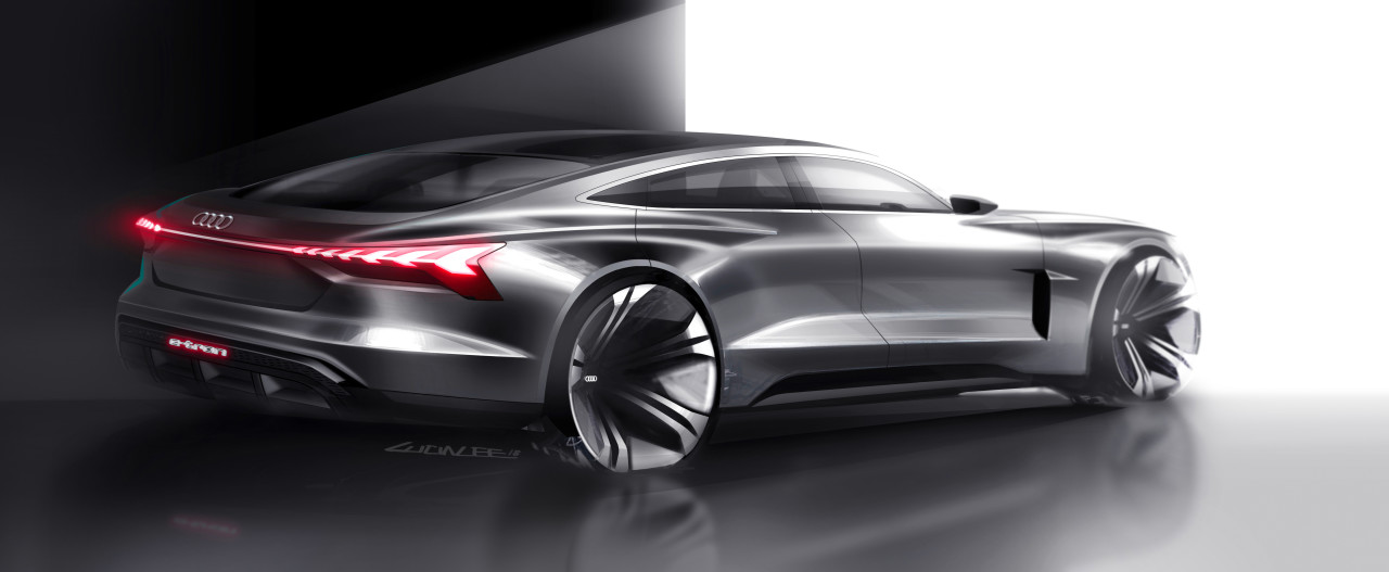 audi，conceptual design，sketch，