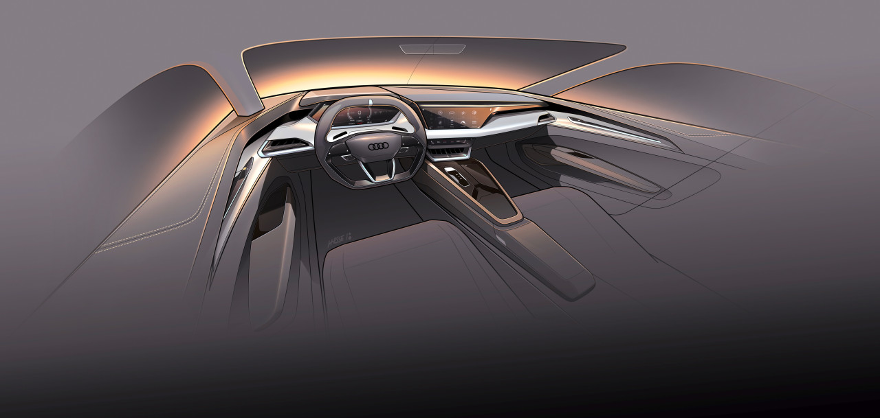 audi，conceptual design，sketch，