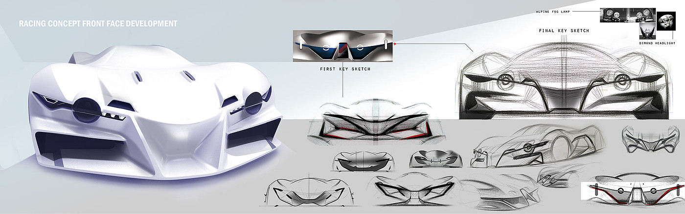 conceptual design，vehicle，racing，Alpine，