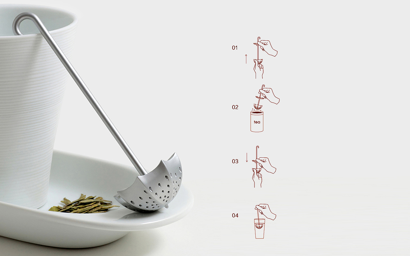 Umbrella tea drain，Creative products，gift，Lifting device design，Red Star Award，drink tea，