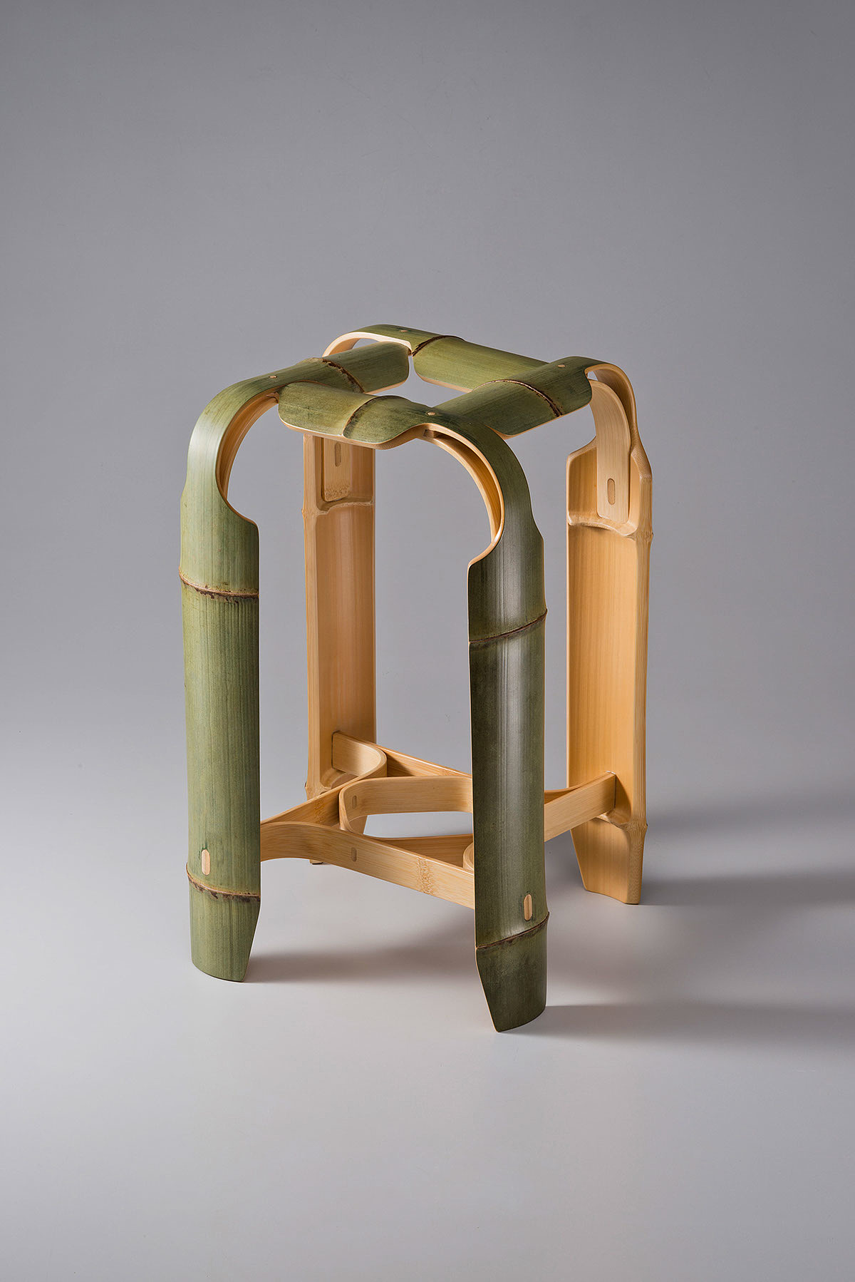 桌子，圆柱，椅子，凳子，夹子，原生态，仿生设计，竹子，