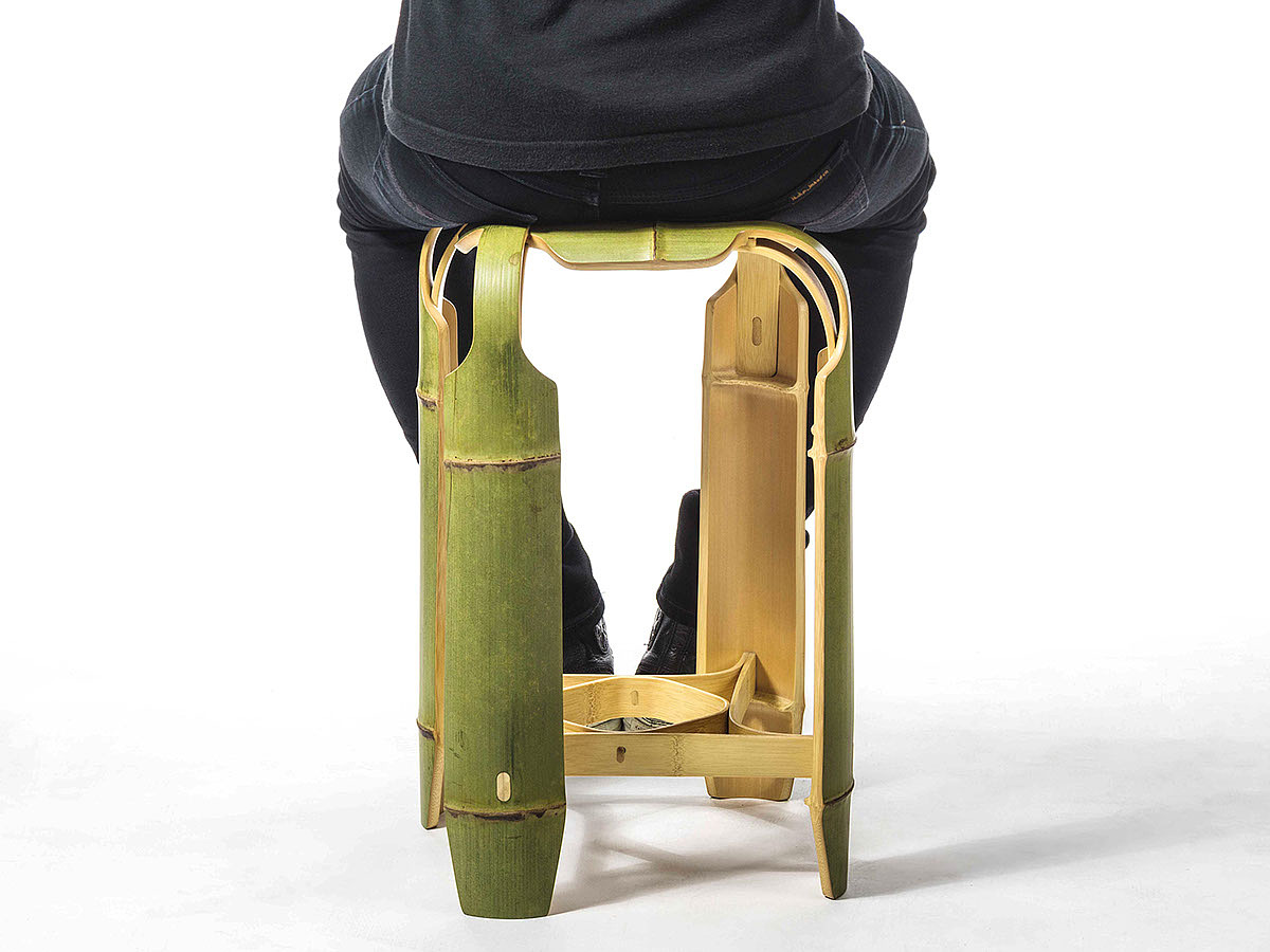 Table，cylinder，chair，stool，Clip，Original ecology，Bionics Design ，Bamboo，