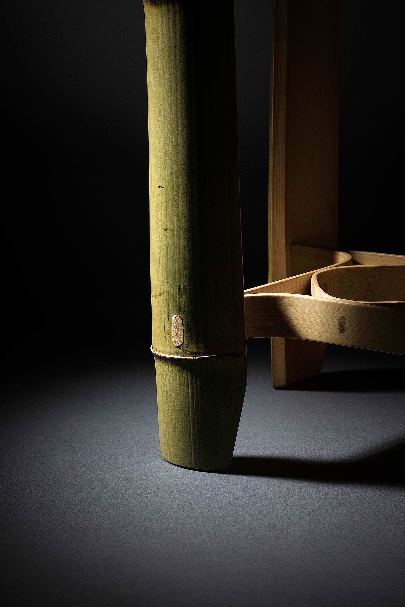 桌子，圆柱，椅子，凳子，夹子，原生态，仿生设计，竹子，