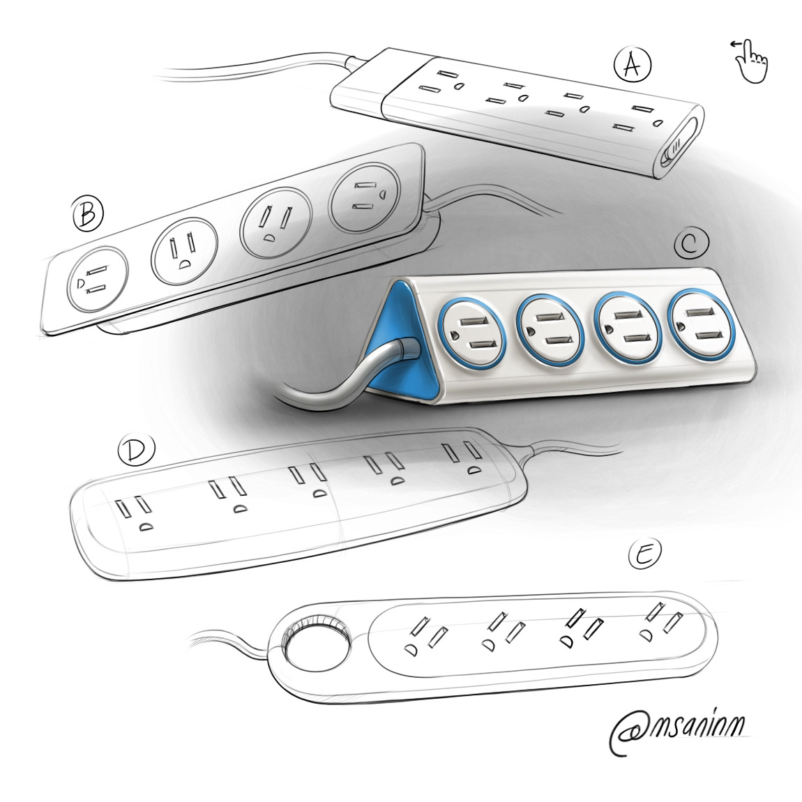 sample reels，Hand drawn，Design sketch，