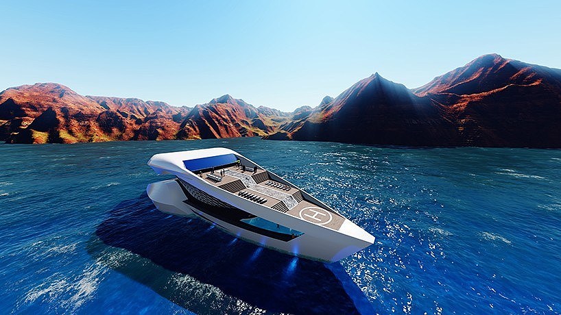 Equipped with helipad，Extremely futuristic，Stunning aerodynamic shape，Innovative ideas，Comfort and luxury，