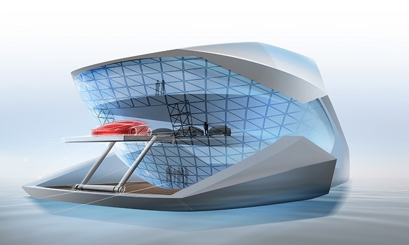 Equipped with helipad，Extremely futuristic，Stunning aerodynamic shape，Innovative ideas，Comfort and luxury，