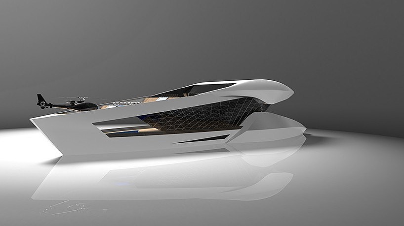 Equipped with helipad，Extremely futuristic，Stunning aerodynamic shape，Innovative ideas，Comfort and luxury，