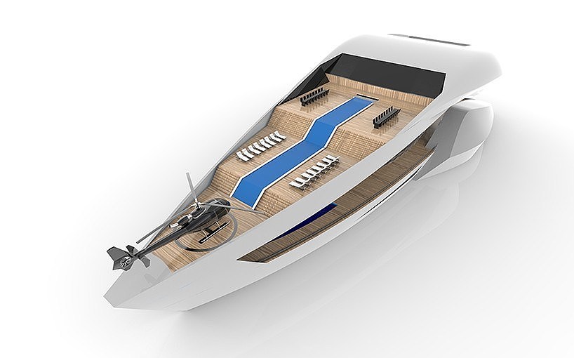 Equipped with helipad，Extremely futuristic，Stunning aerodynamic shape，Innovative ideas，Comfort and luxury，