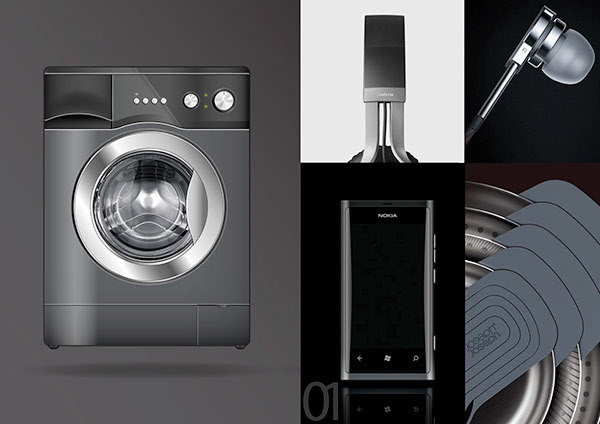 industrial design，product design，Metallic texture，household electrical appliances，