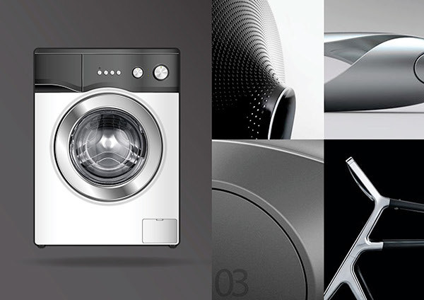 industrial design，product design，Metallic texture，household electrical appliances，