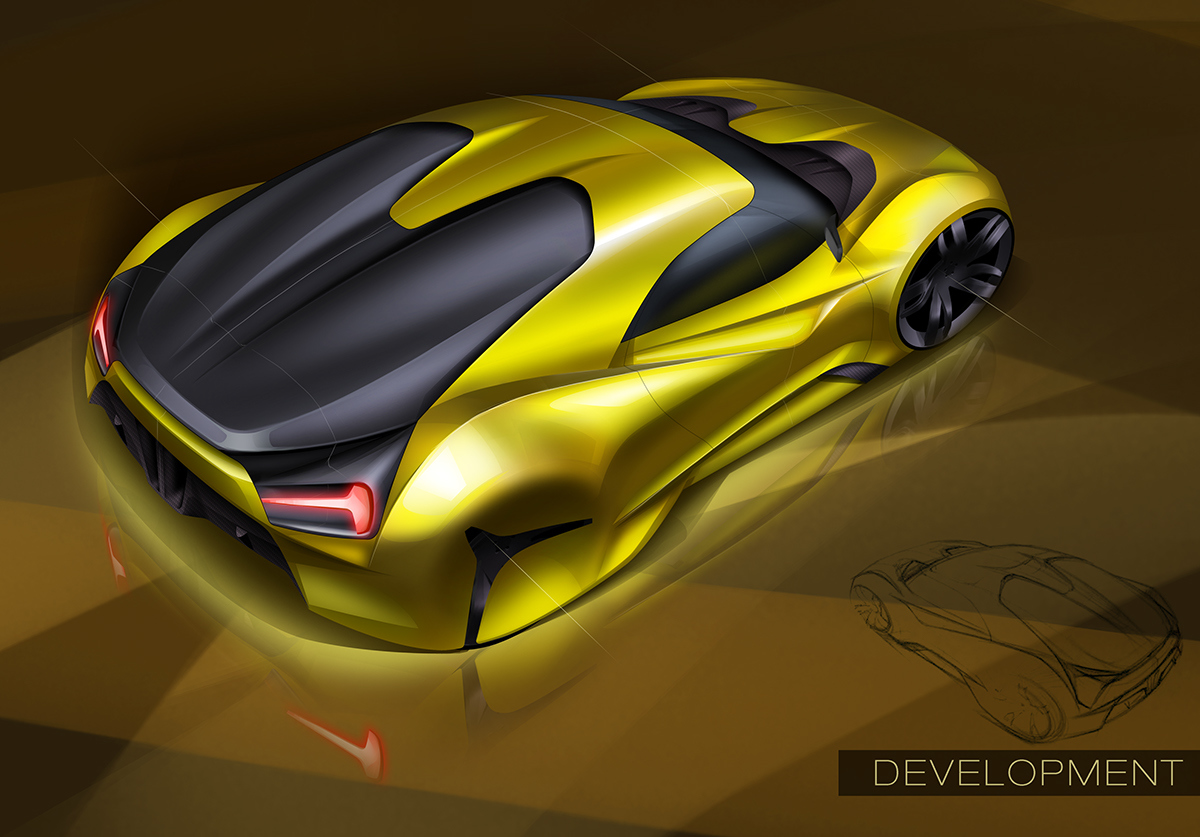 Automatic design，Visual design，Traffic concept，Hand drawn products，industrial design，