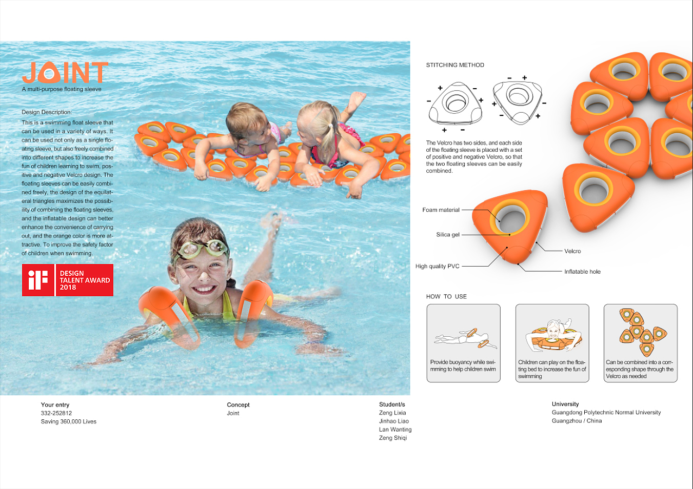 Swimming ring，If Award，product design，