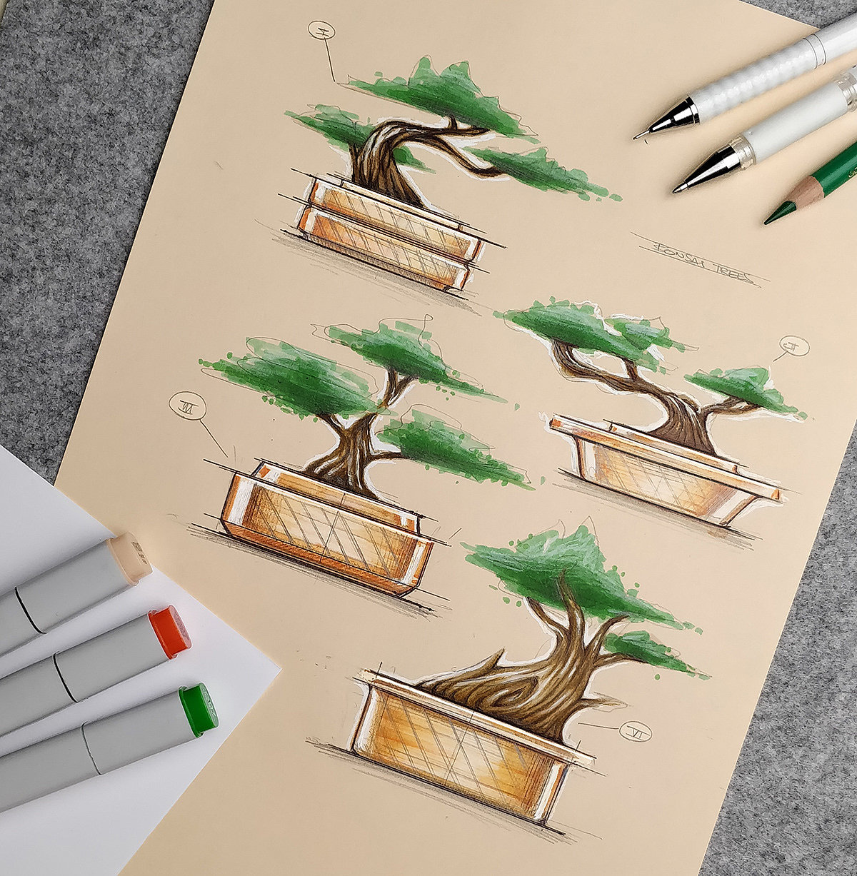 Illustration，sample reels，Hand drawn，