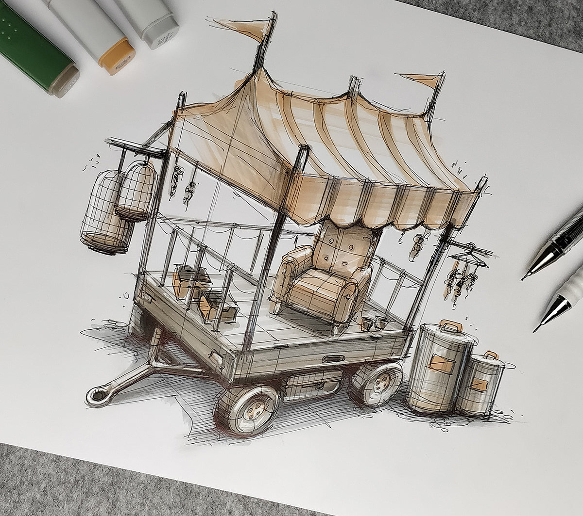 Illustration，sample reels，Hand drawn，