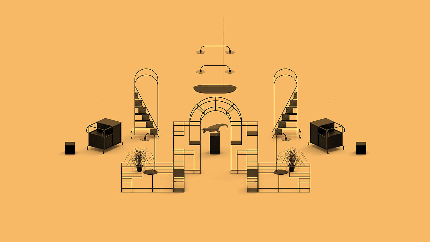 furniture，office，Iron art，Minimalist，