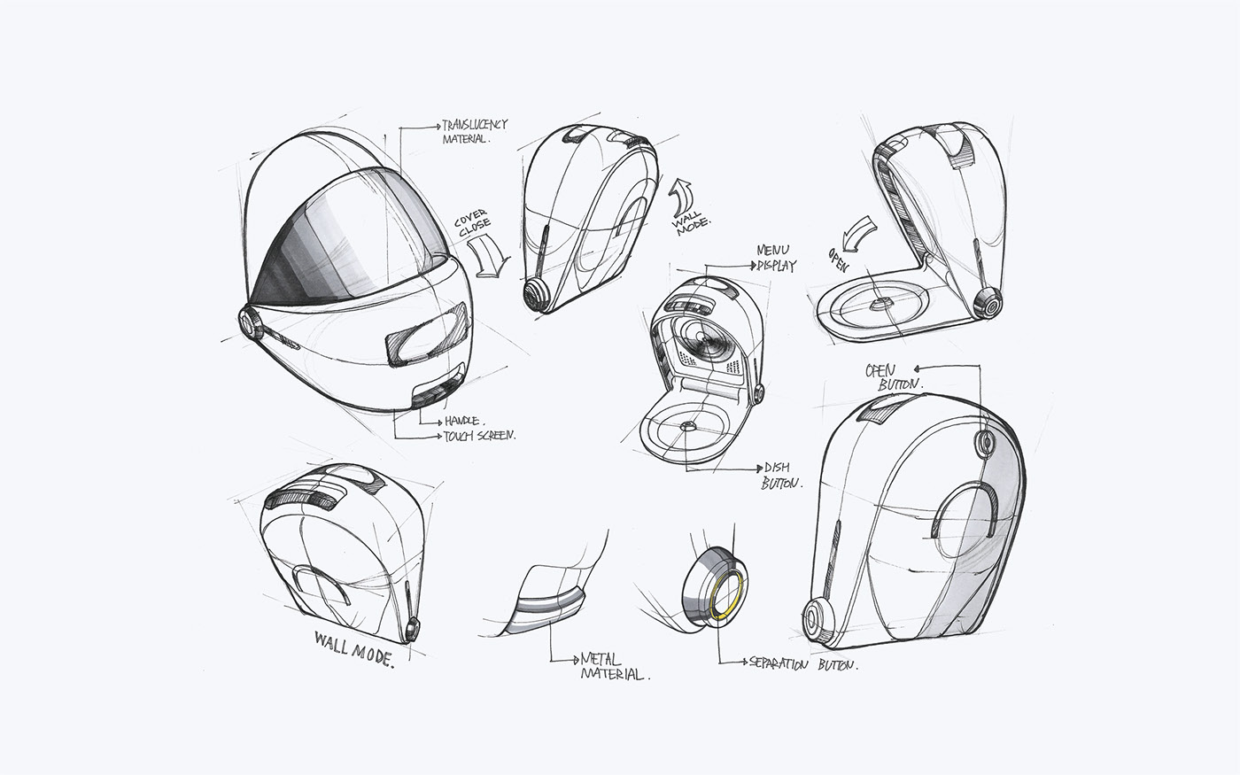 industrial design，Microwave Oven，Home Furnishing，