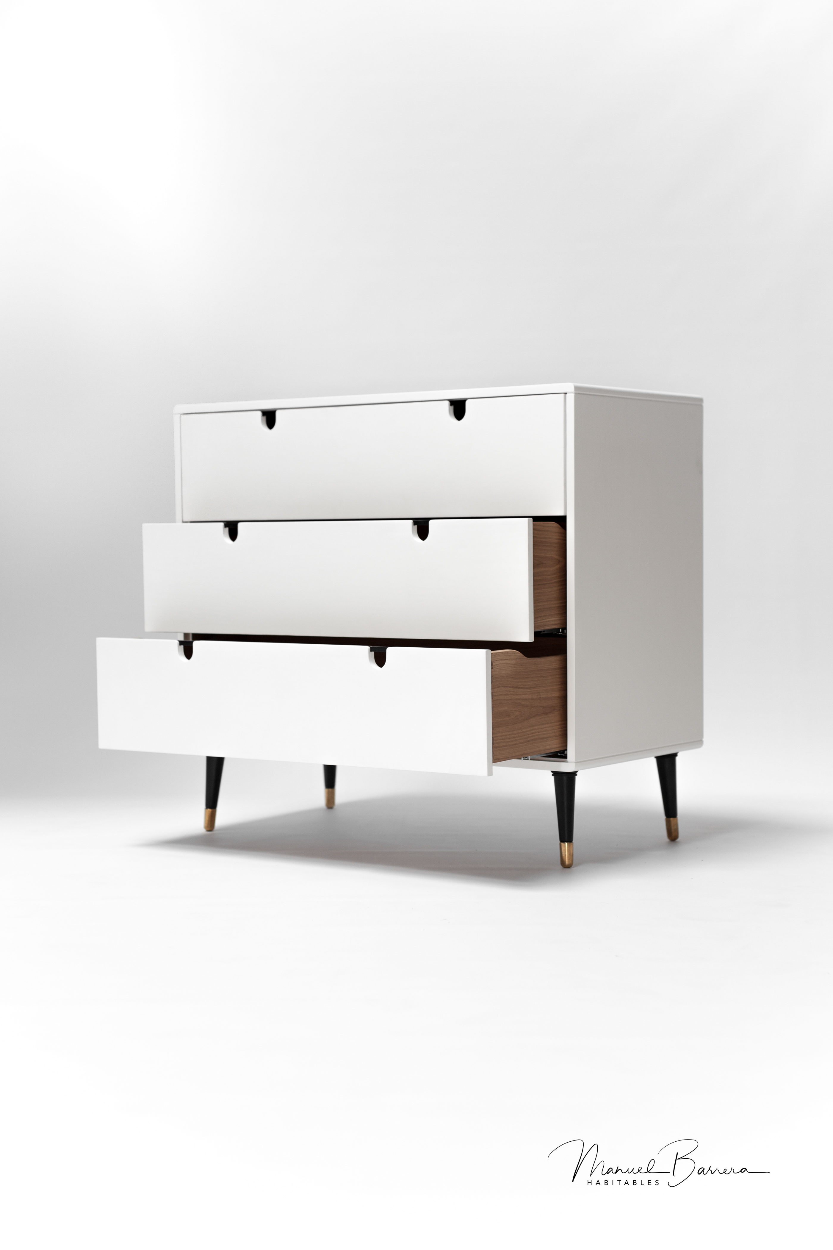 White paint，oak，Dresser design，