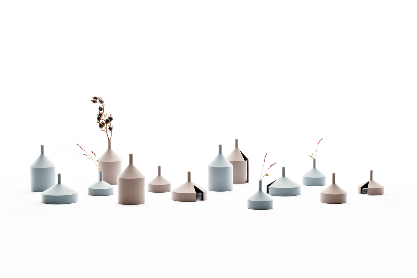 modern stylish，Advanced grey，Floral apparatus，Home design，Minimalist，Simple geometry，Mood，vase，