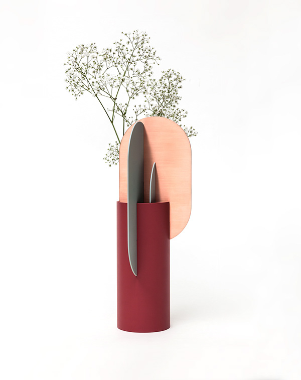 modern stylish，Advanced grey，Floral apparatus，Home design，Minimalist，Simple geometry，Mood，vase，