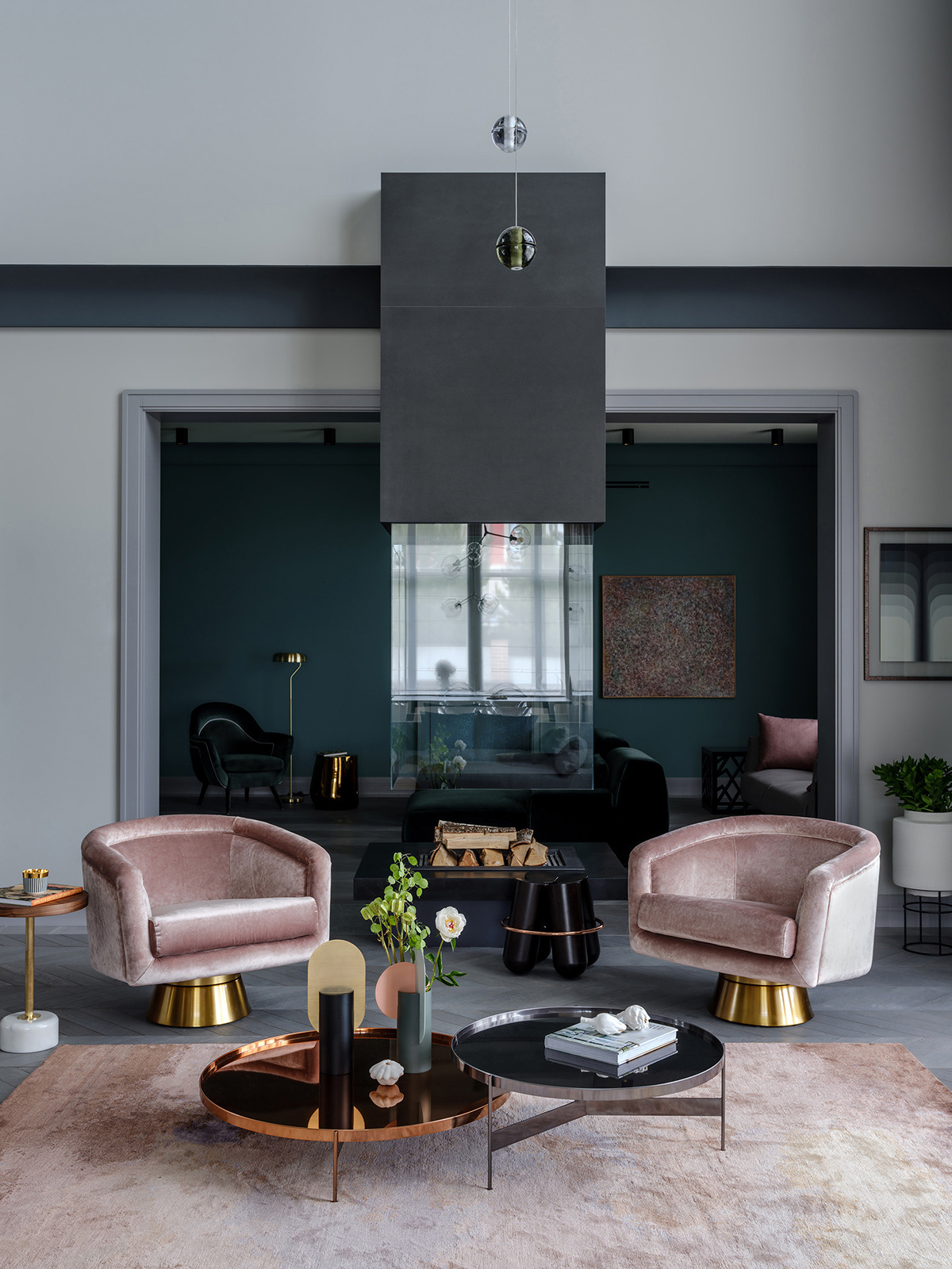 modern stylish，Advanced grey，Floral apparatus，Home design，Minimalist，Simple geometry，Mood，vase，