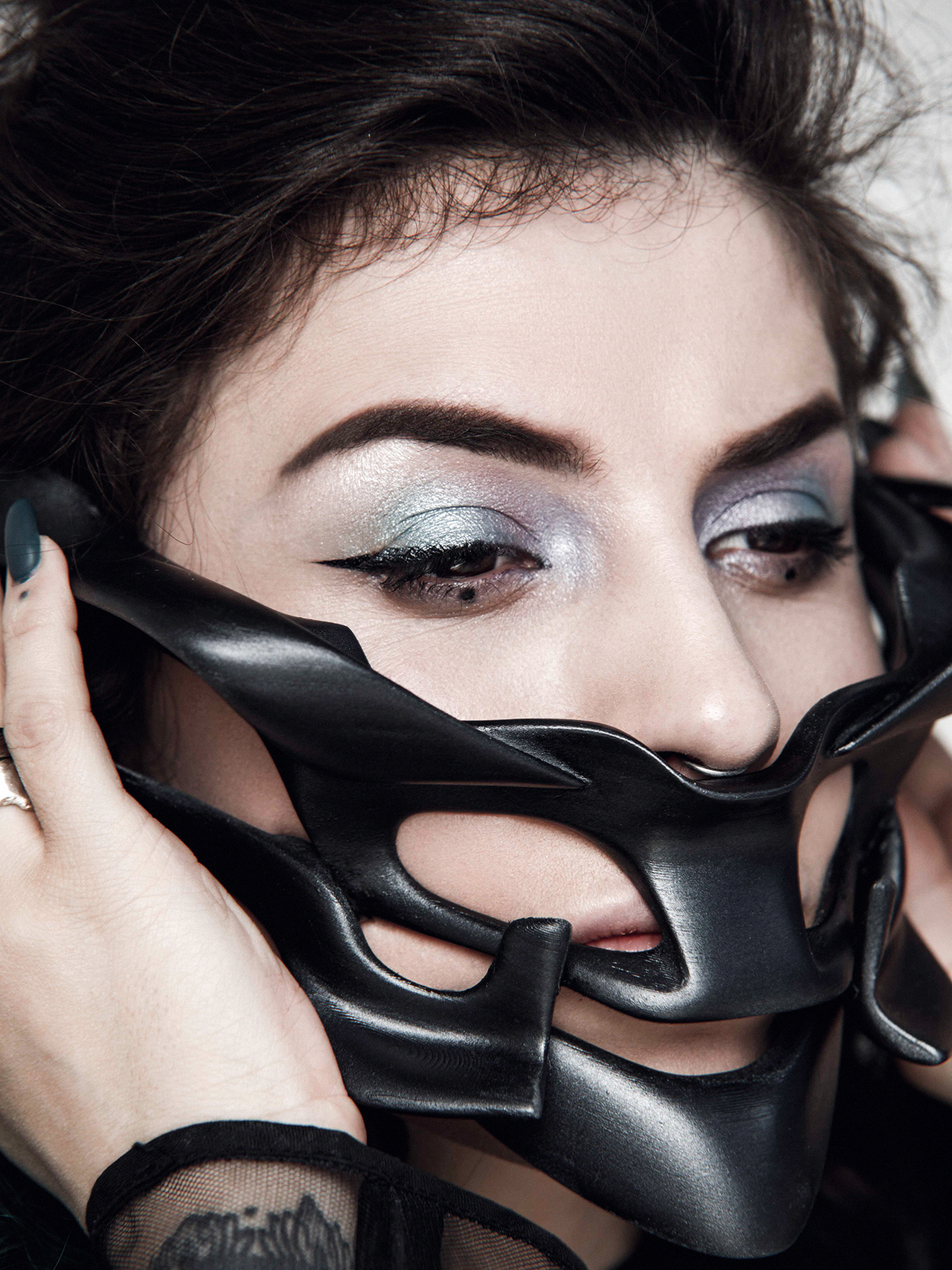 concept，Noninvasive neural interface，BCI，Neuromance，CYBER WARRIOR，wear，black，intelligence，