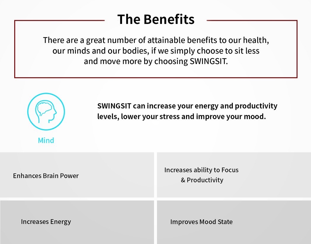 to work in an office，chair，app，Swingsit，chair，